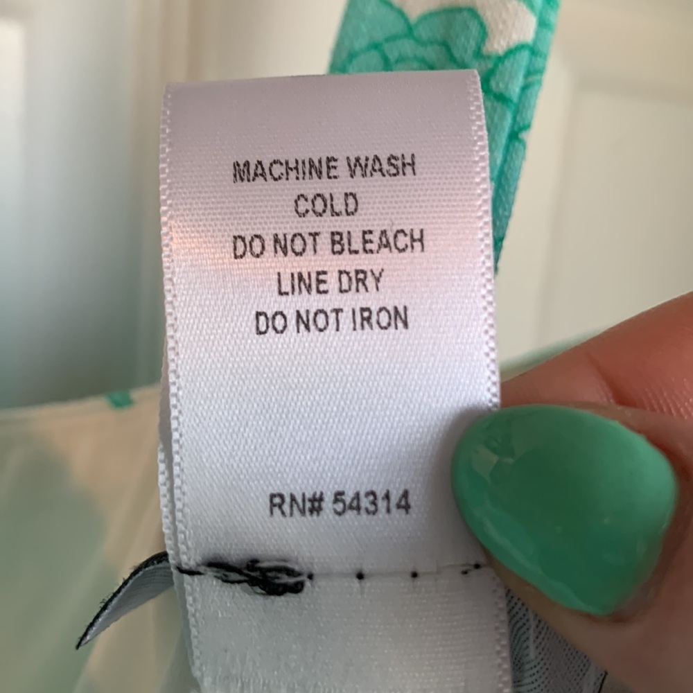 NWT B. Darlin Green and White Floral A-line Mini Fitted Dress, size 11/12 (L) - Picture 5 of 7
